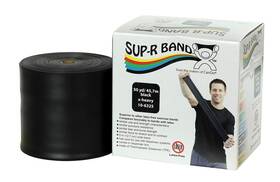 10-6325 Cando 714905046550 1616473 Sup-r Latex Free Exercise Band 50 Yd Roll Black-x-heavy
