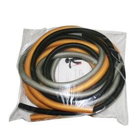 10-5689 Cando 714905054371 Latex-free Exercise Tubing Pep Pack Difficult Black/silver/gold