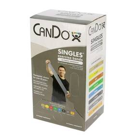 Cando 714905080523 Fabrication Exercise Band 5-foot Singles 30-piece Dispenser Silver 1