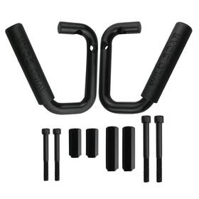Ne0101 Caqeg Pack Of 2 Front Grab Bar Handles Black Textured Compatible