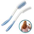 Changbingshu-2pcs Fanwer Long Reach Handled Comb And Hair Brush Set Applicable