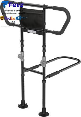 Ctbrzj001 Citythere Bed Rails For Elderly Adults Seniors Adjustable Height Safety Rail With Black