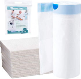 Bd2191 Commode Liners With Absorbent Pad Bags 30 Count Pack Of 1