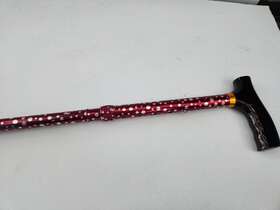 1564g Complete Medical Supplies Folding Cane Pistol Grip Adj. White Dot 33 Inch - 37