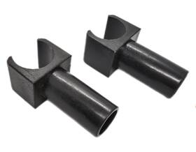 Cspt014 Comsenmed Wheelchair Seat Rail Guide Fits 7/8 Inch 19mm 3/4 Black