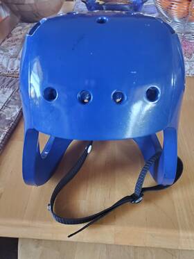 9829 Danmar Special Needs Full Coverage Helmet 9829. Size Large. Navy Blue With Strap