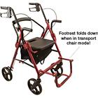 Dlxtrl-bg Current Solutions Deluxe Transport Rollator Burgundy 092237614099