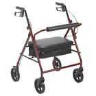 10216rd-1 Drive Medical Rollator Bariatric Steel Wheels Red 8