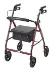 Drive Medical Driver Aluminum Rollador With 8 Coasters Paddled Seat 811032485723
