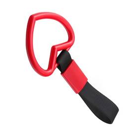 Asd572a Dskoiph 1 Pc Heart Jdm Tsurikawa Hang Ring Subway Train Bus Handle Red/black