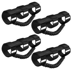 Gh-per-a-blk-4 Endollars Roll Bar Grab Handles Paracord Hand Grips Accessories For Black