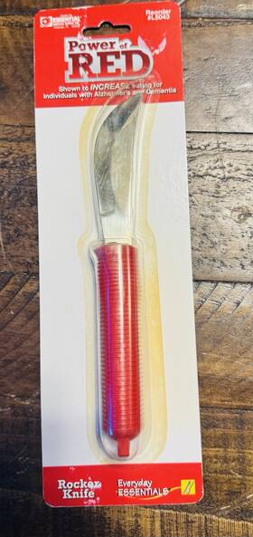 L5043 Essential Medical Supply New Power Of Red Rocker Knife With Large Handle For Alzheimer S