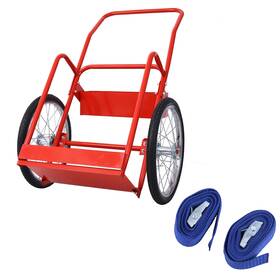Etsg 699932727569 Large Dual Oxygen Tank Cart Dolly Double Cylinder With 20 Inch Wheels 220 Lbs Load