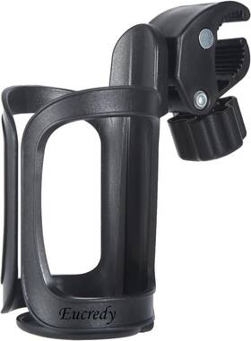 Eucredy 764283560230 Universal Stroller Cup Holder Upgrade 1 Count Pack Of Black