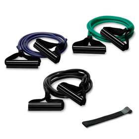 Exerband 681049554015 Triple Loop Exercise Intermediate Kit 3 Unilateral Tubes 1 Web