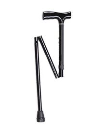 Fabrication Enterprises 43-2020 Folding Aluminum Cane Black