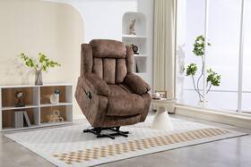 Fanye 630130842081 Electric Power Lift Chair Velvet Tufted Adjustable Recliner Sofachair F
