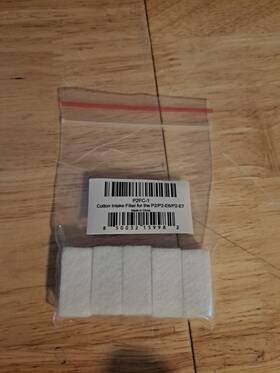 P2fc-1 Filter Cotton Intake For The Oxygen Concentrators P2 P2-e6 And P2-e7 5 Pcs