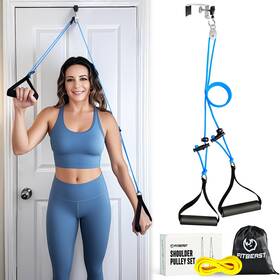 Jbhl001 Fitbeast Shoulder Pulley For Physical Therapy - Over The Door Reha