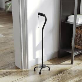 Dc-hy7401l-blk-gg Flash Furniture Hercules Adjustable Quad Cane With Comfort