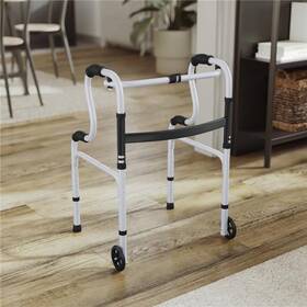 Dc-hy8150l-gry-gg Flash Furniture Hercules Bi-level Folding Walker With Adjus