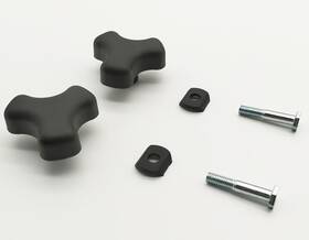 Forconmed 749755903142 Rollator Walker Replacement Knobs Universal Arm Black