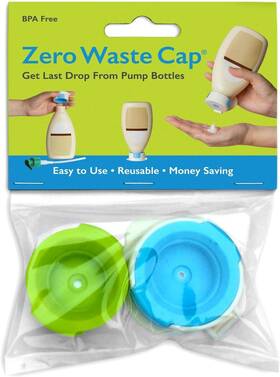 Zwc110 Gameriend Zero Waste Cap - Lotion Bottle Reusable 471ml White Blue Green