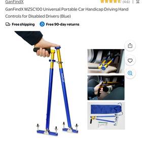 Qn-100 Ganfindx Handicap Driving Hand Controls Car For Disabled Drivers