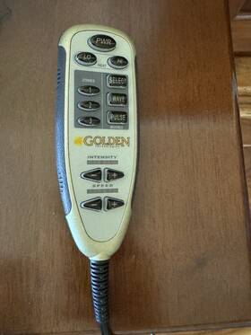 1117oux Golden Technologies Massage And Heat Remote