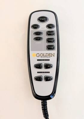 Hv3200-hc Golden Technologies Hc320-hc Tech 7-pin Remote Control Hand For Heat And Massage