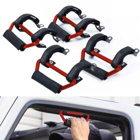 Gpca 370255339119 Gp Grip Air Grab Handles Front Rear For Jl 2024 Firecracker Red