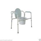 11117n-1 Gray Commode Modle Duty Folding Bariatric Medical Heavy Drive