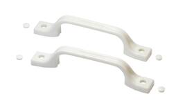148-w H. Bowes 721107849391 Hamilton Rv External Handle Entry Grab Door Assist White 2-pack