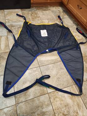 8a2400 Handicare Used Universal Sling Mesh Max 283 Kg /625 Lbs Size Medium Ref #