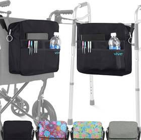 Lva1025 Health Wheelchair Bag - Machine Washable Double-stitched Water-resistant Accessory Ba