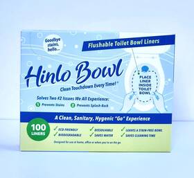 Hinlo Bowl Clean Touchdown Everytime 860001646801 Disposable Toilet Liners - Rv Splash