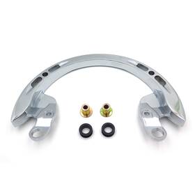 Usmt332-nologo-cd Httmt Httmt- Chrome Rear Passenger Grab Bar Handle Rail Compatible With
