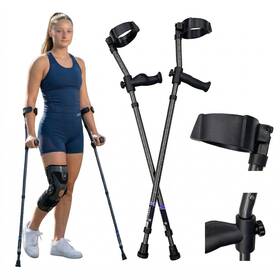 7500c In-motion Forearm By Millennial Medical Forearmcrutches Spring Assist Articulating Tips Size Tall 4ft2 Inch -6ft8