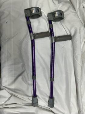 Fc200-2gp Inspired By Drive Fc300-2gp Pediatric Forearm Crutches Wizard Purple Pair