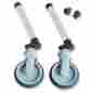 Inv6267-2 Invacare New Swivel Wheels With Glide Tips 5 In 066510026411