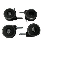 Invacare Invc1123550 Bed Caster Set 2 Locking And Non-locking Replacement Wheels