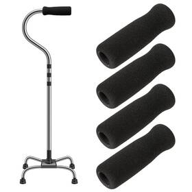 Qam6r8vg Kalione 556044 1 4 Pack Cane Grips - Black Foam Offset Handle Replacement For