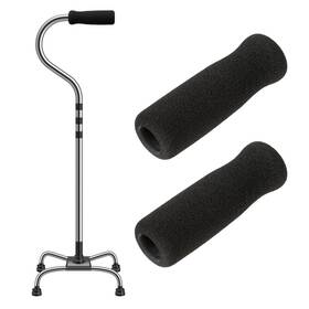 Nf9jr9jb Kalione 556044 2 Cane Handle Grip Replacement Pcs Walking Stick Grips For Seniors Black