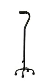 Qc2-bk Karman Healthcare Quad Cane With Small Base In Black Frame
