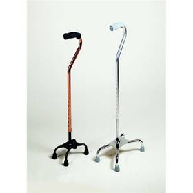 Qc2-si Karman Healthcare Quad Cane With Small Base In Silver Frame