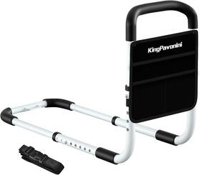 Kingpavonini 750439903778 Bed Rail - Rails For Elderly Adults Medical Support Medium White