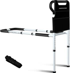 Kingpavonini 793288438619 Bed Rails For Elderly Adults Safety - Adjustable Medium White