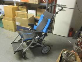3004-1003 Leggero Reach 16 Blue Special Needs Folding Stroller Tilt Wheels Recline