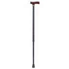 502-1351-0100 Lightweight Designer Adjustable Blue Derby Cyclone Mabis Top Cane
