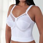 54ddd Longline Hooks 1304 Style Bra White Goddess 8